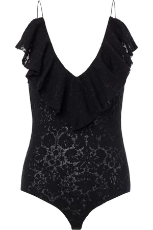 Serafini Top med blondedetalje