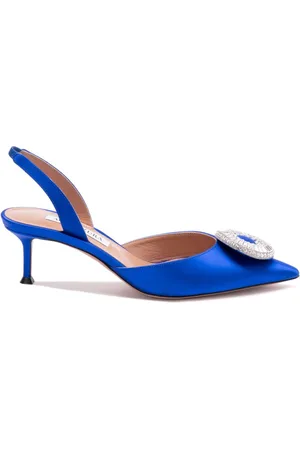 Aquazzura 50m Hoop Sling pumps med krystaludsmykning