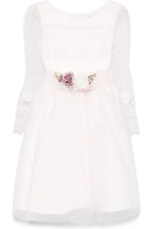 MONNALISA Kjole med blomster-broderi