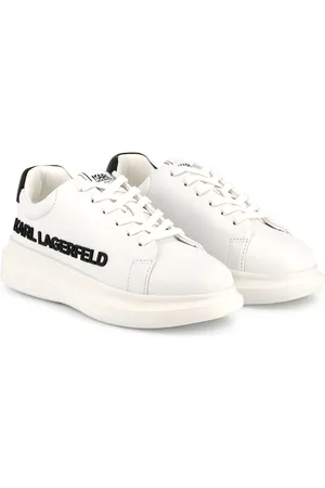 Karl Lagerfeld Loafers i ruskind med logoapplikation