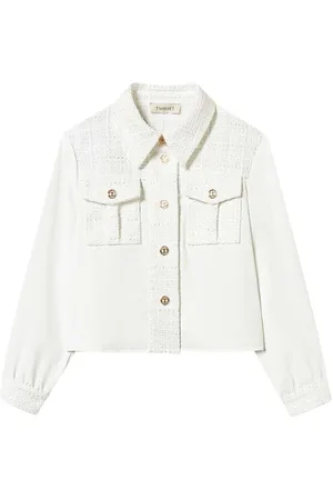 Twin-Set Skjorte med tweed-panel