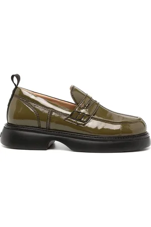 Ganni Loafers med rund snude
