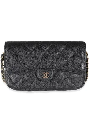 CHANEL Diamant-quiltet mobilholder