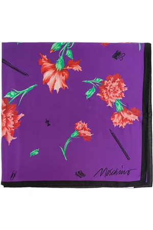 Moschino Tørklæde med blomstertryk
