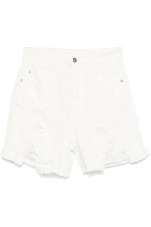 ERMANNO SCERVINO Shorts med blomster- og blondeapplikation