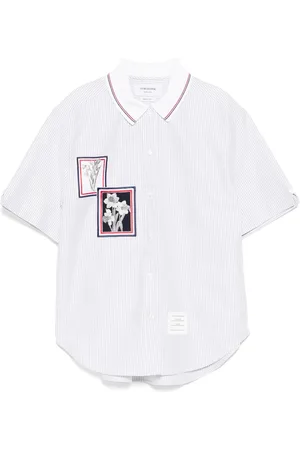 Thom Browne Skjorte med applikationdetalje