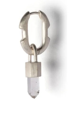 PARTS OF FOUR Deco ørering med kvarts-vedhæng