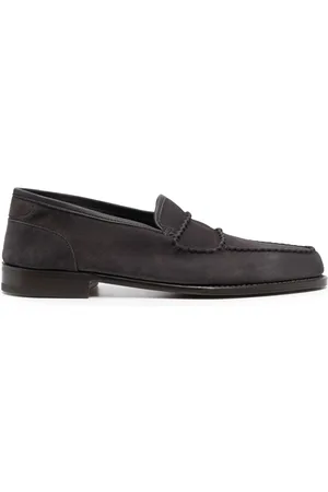 JOHN LOBB Penny-loafers i ruskind