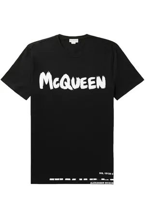 Alexander McQueen T-shirt med grafitti-tryk