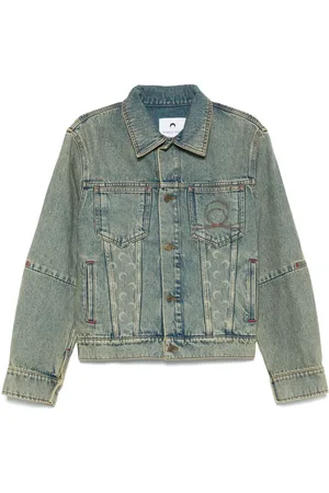 Marine Serre Moon Laser denimjakke