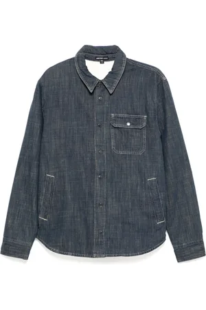 James Perse Sherpa skjortejakke i denim