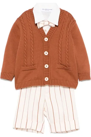 COLORICHIARI Stribet shortssæt