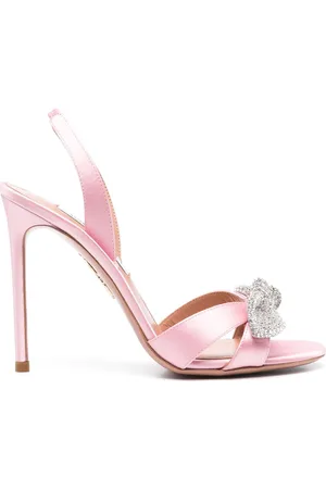 Aquazzura 105 mm Very Bow Tie Crystal sandaler
