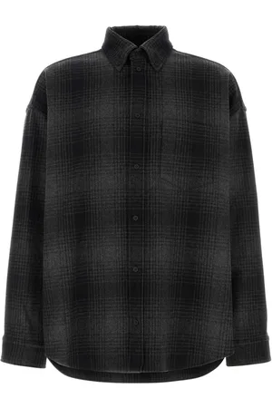 Balenciaga Skjorte i flannel med broderi