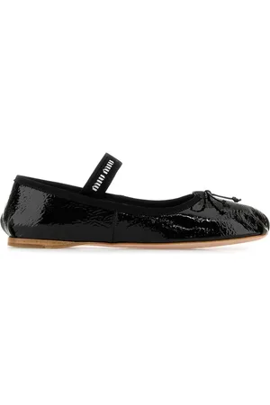 Miu Miu Flade ballerinaer med logorem
