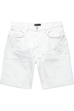 Purple Brand Denimshorts med slitageeffekt