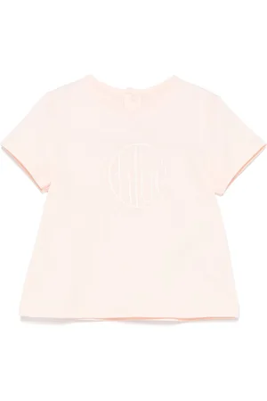 Chloé T-shirt med logobroderi