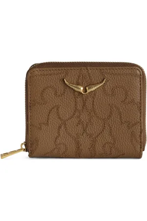 Zadig & Voltaire Læderpung med monogramtryk