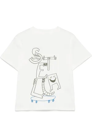 Stella McCartney T-shirt med grafisk tryk