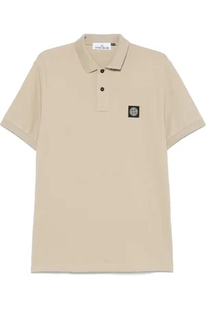 Stone Island Polo med kompasmotiv