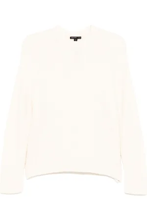 James Perse Kashmir boucle-sweater med høj hals