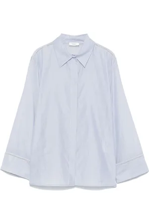 PESERICO SIGN T-shirt med rund hals og moire-effekt