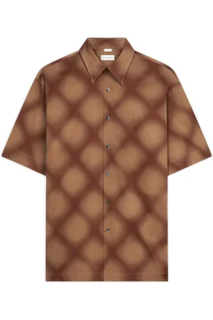 DRIES VAN NOTEN Skjorte med diamant-mønster