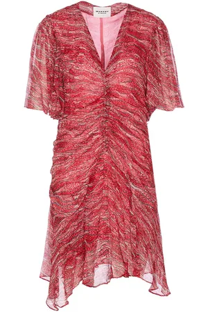 Marant Etoile Kort Vivienne-kjole i chiffon