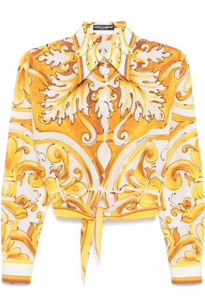Dolce & Gabbana Skjorte med Majolica-tryk