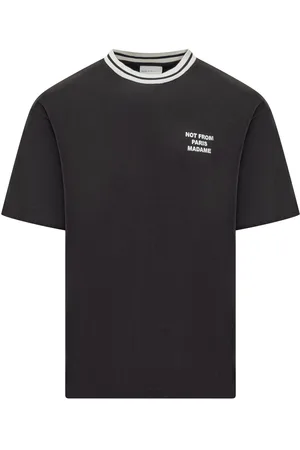 Drôle de Monsieur T-shirt med slogantryk