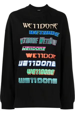 We11 Done Sweatshirt med flere logoer