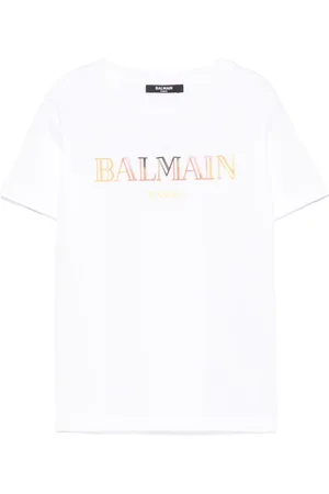 Balmain T-shirt med logobroderi