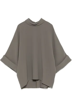 Mark Kenly Domino Tan Bluse i crepe
