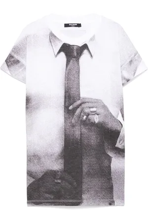 Balmain T-shirt med grafisk tryk