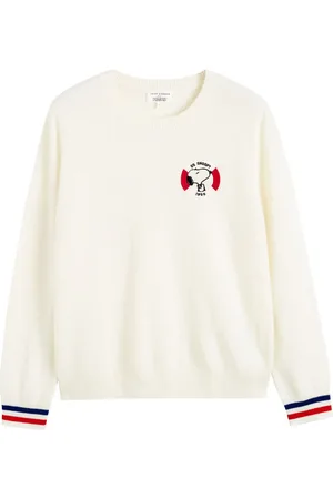 Chinti & Parker X Peanuts trøje med Snoopy-applikation