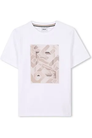 HUGO BOSS T-shirt med illustration-tryk