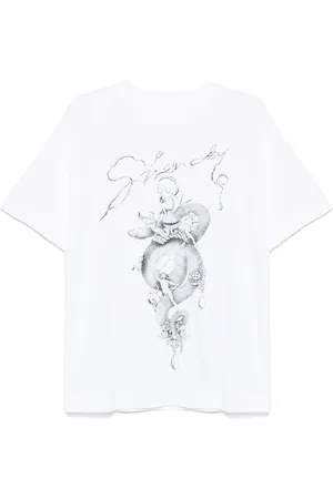 Givenchy T-shirt med slange- og lysekronetryk