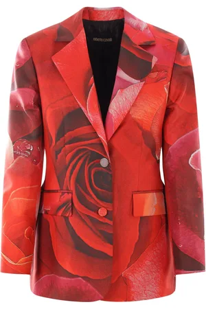Roberto Cavalli Garden blazer med Rose-tryk