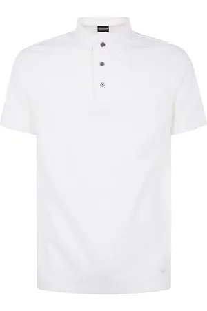 Emporio Armani Polo-skjorte i bomuld med knaplukning