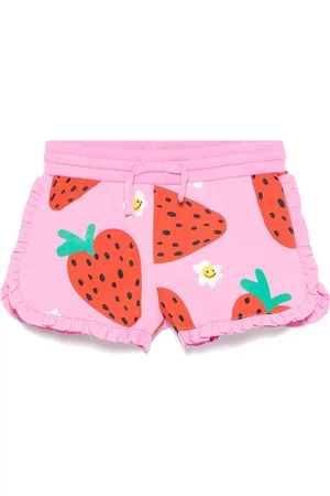 Stella McCartney Shorts med jordbærtryk