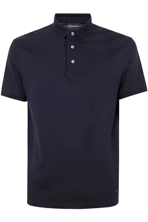Emporio Armani Polo-skjorte i bomuld med knaplukning