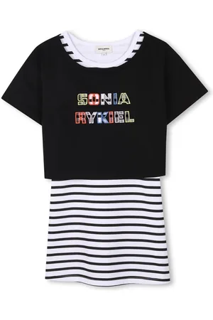 Sonia Rykiel Enfant Stribet mellemlang kjole