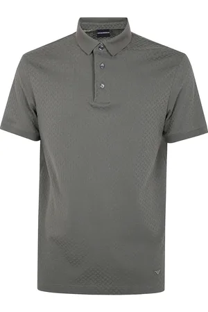 Emporio Armani Polo-skjorte i bomuld med knaplukning