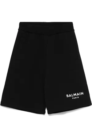 Balmain Shorts med logoapplikation