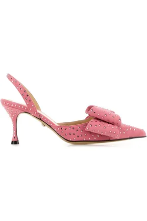 Mach & Mach Le Cadeau slingback-pumps i satin