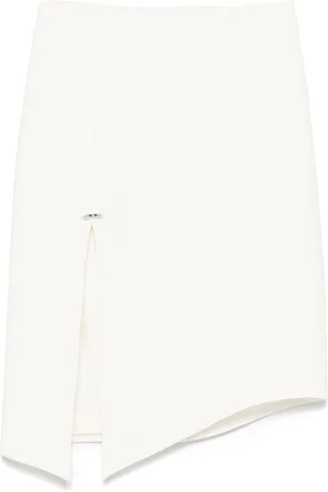 MUGLER Mellemlang nederdel med piercing