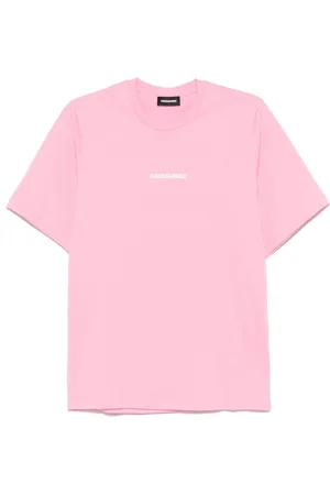 Dsquared2 T-shirt i jersey med gummi-logo
