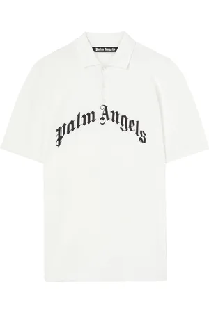 Palm Angels Polo-T-shirt med broderet logo