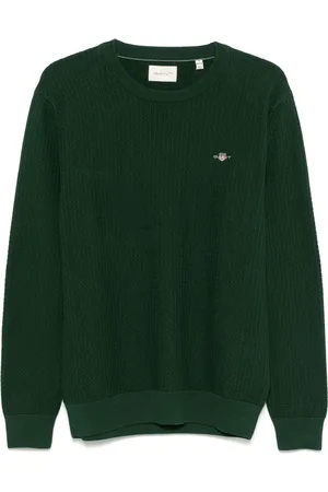 GANT Strikket sweater med vaffel-struktur