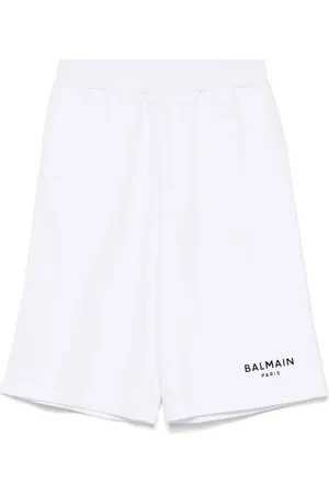Balmain Shorts med logoapplikation